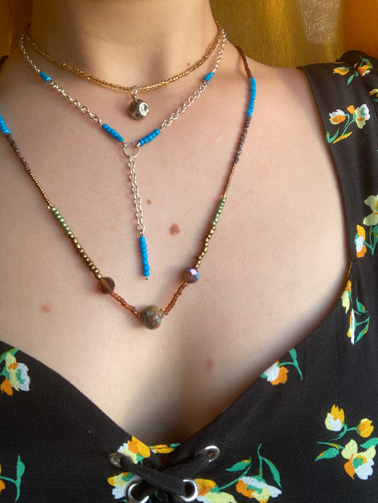 Collares de acero inoxidable oro rosa cadena serpiente – Salem Bisutería