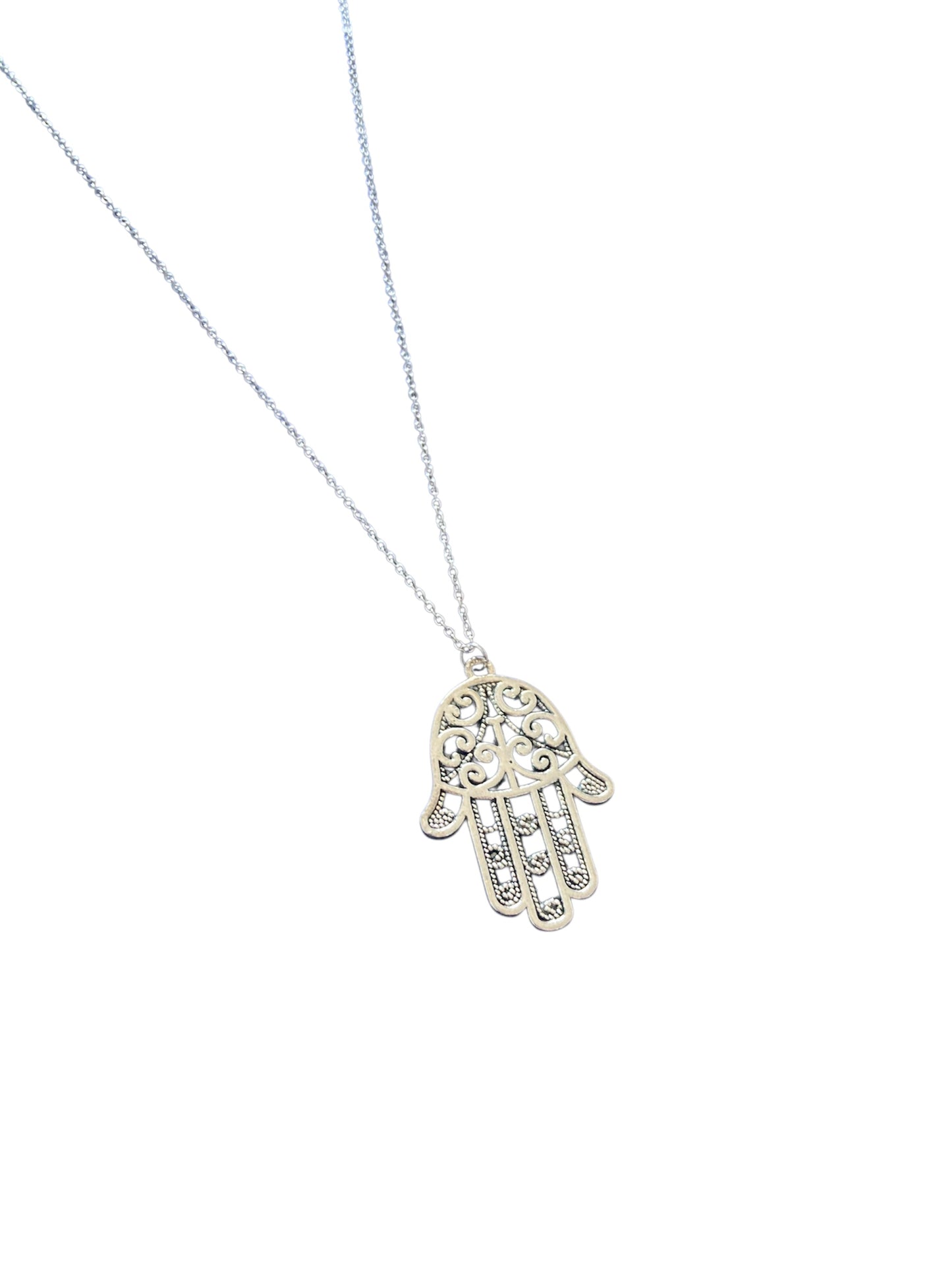 Collar Mano de Fátima con Cadena Fina | Acero Inoxidable | Salem Bisutería