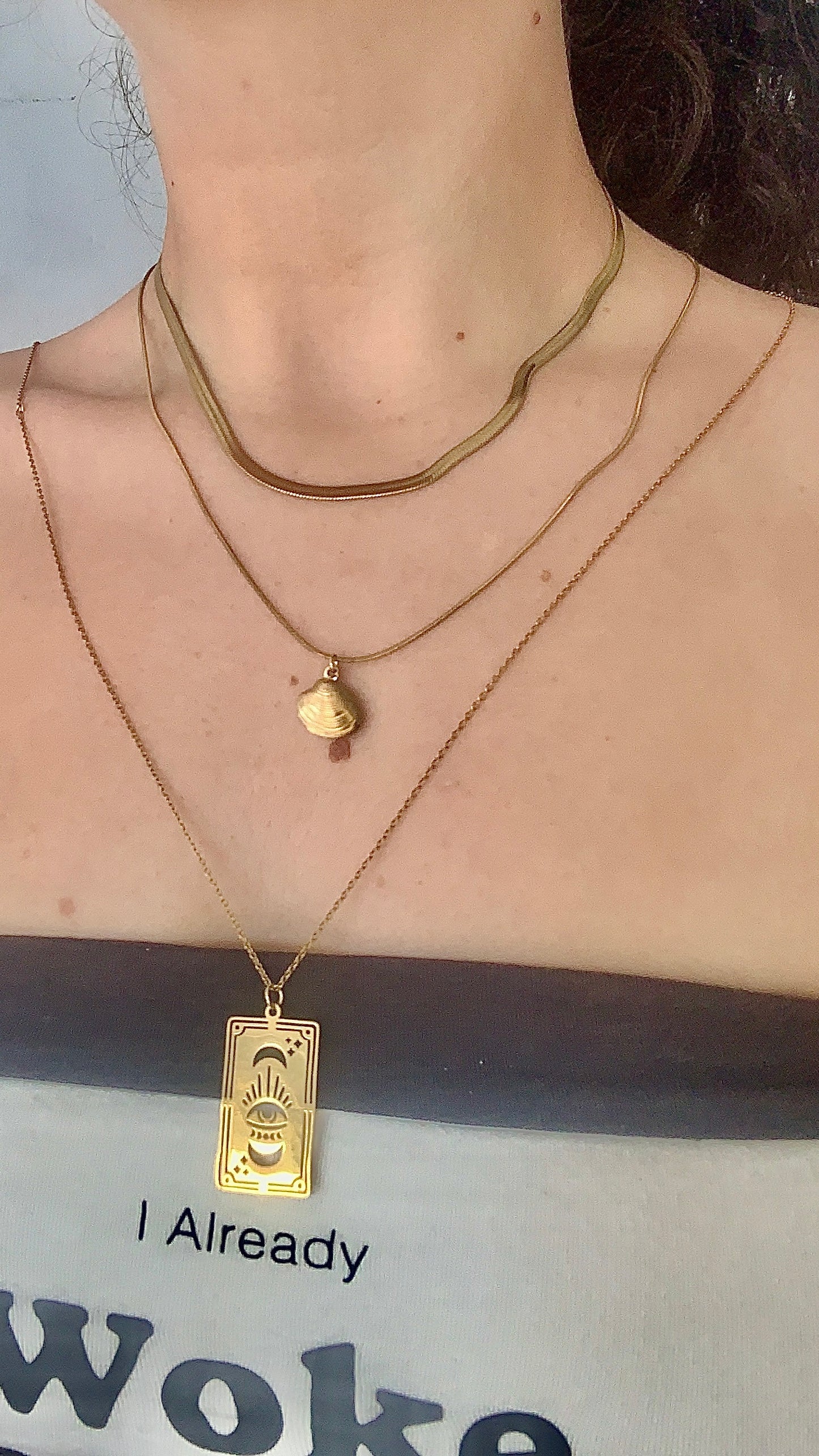 Collar cleopatras con collar concha y Placa