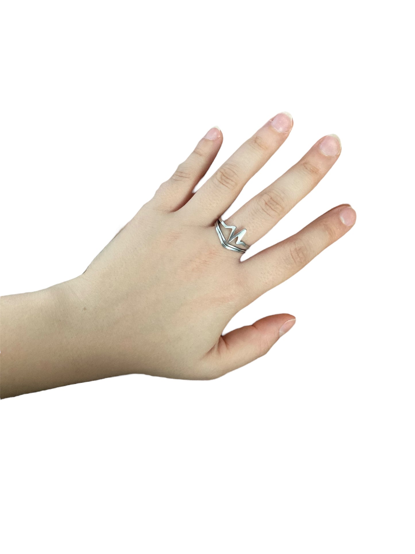 Anillo Melody en acero inoxidable acabado pulido artesanal Salem Bisutería