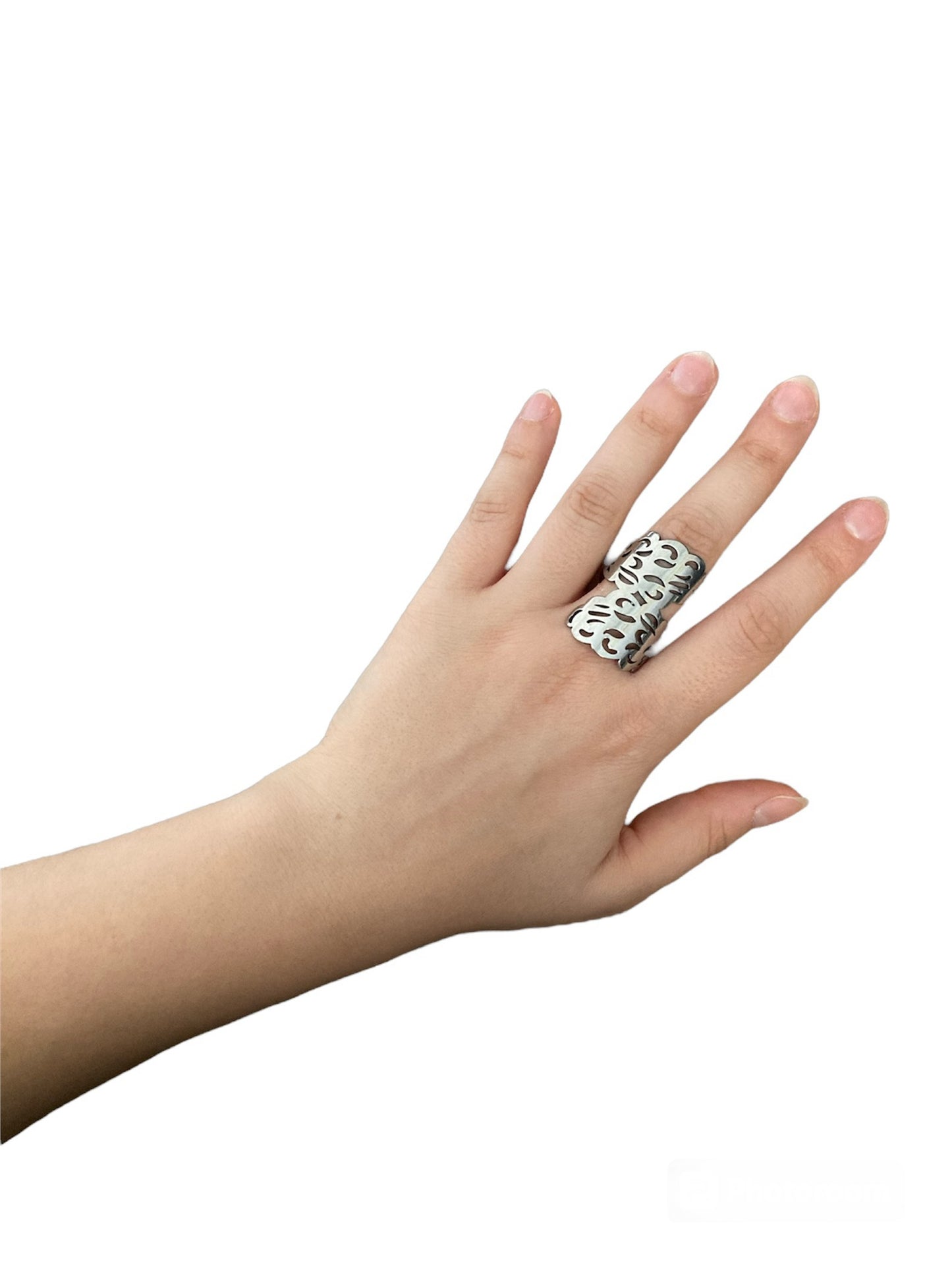 Anillo Nube de acero inoxidable diseño artesanal inspirado en nubes Salem Bisutería