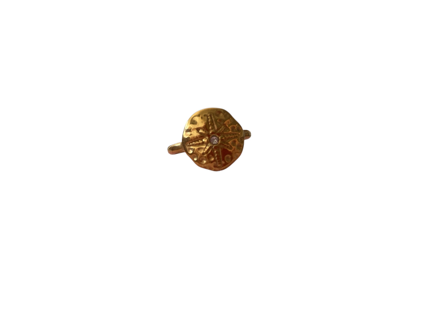 Anillo estelar dorado