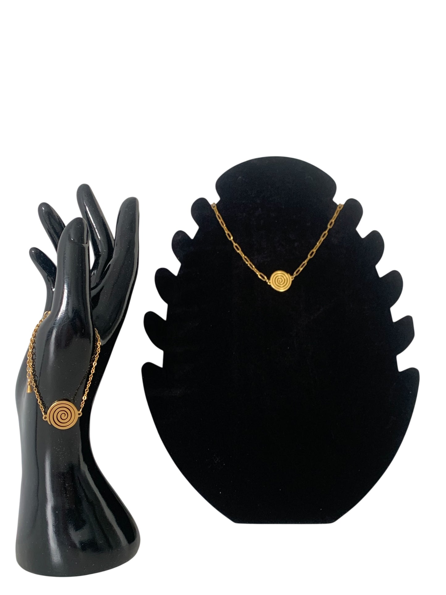 Conjunto espiral en maniqui