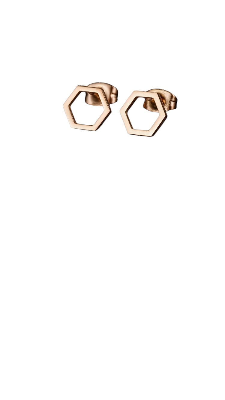 Pendientes geométricos hexágono ligeros estilo moderno