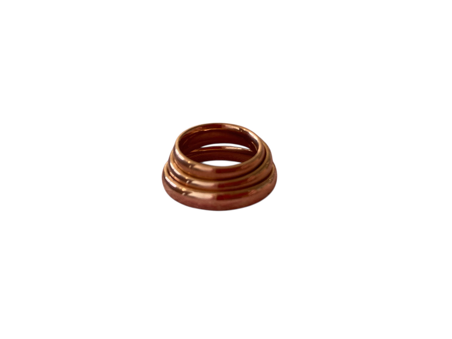 Anillo simple oro rosa