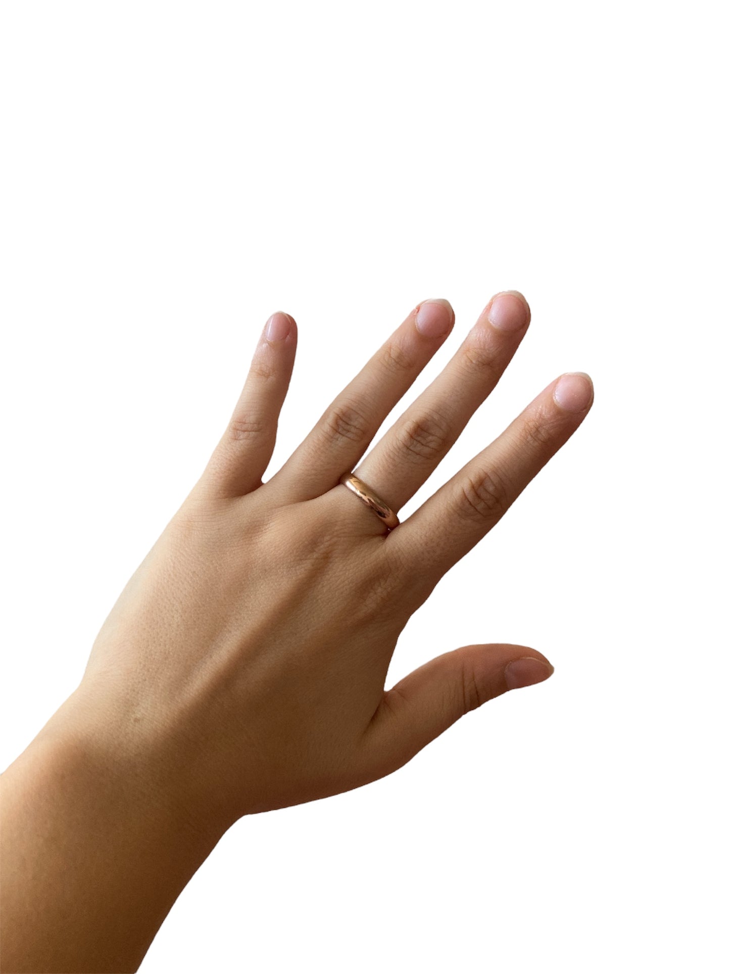 Anillo rosa puesto