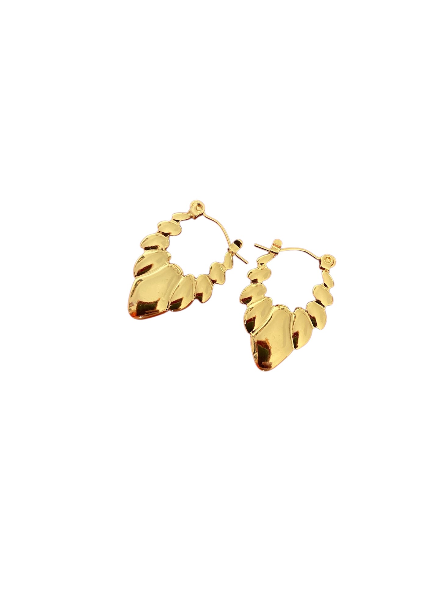 Pendientes Minimalistas de Acero Inoxidable Oro | Estilo Chic y Moderno