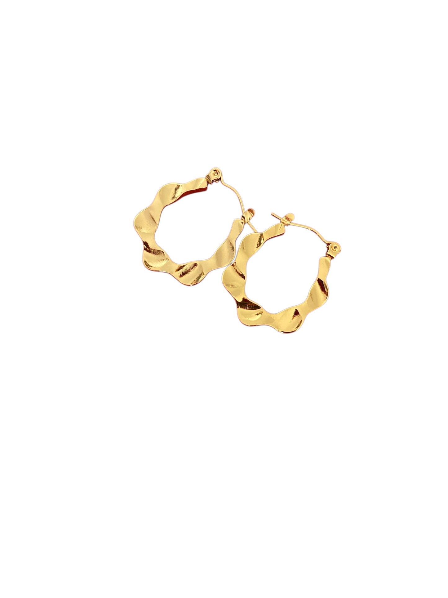 Pendientes Minimalistas de Acero Inoxidable Oro | Estilo Chic y Moderno