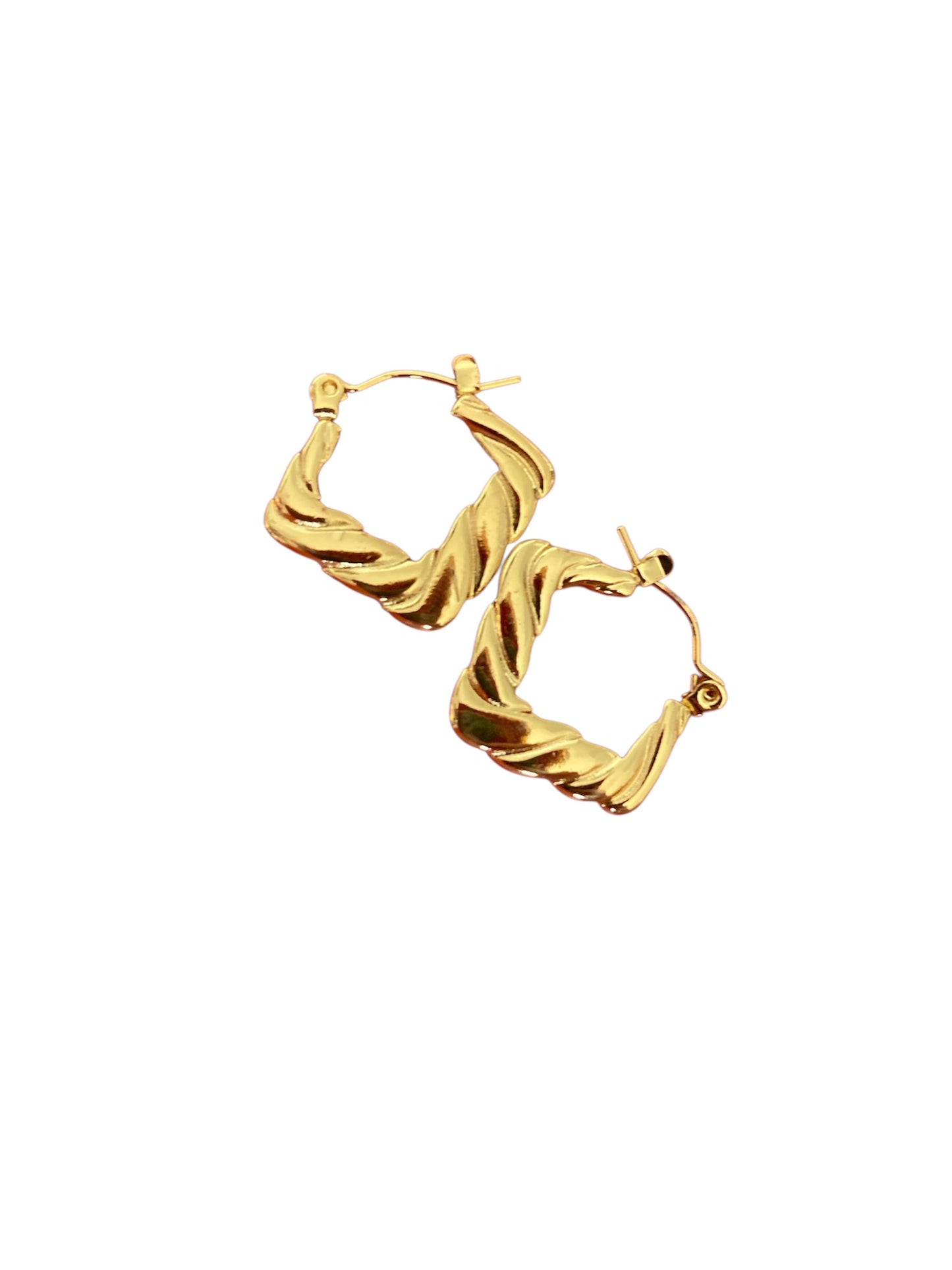 Pendientes Minimalistas de Acero Inoxidable Oro | Estilo Chic y Moderno