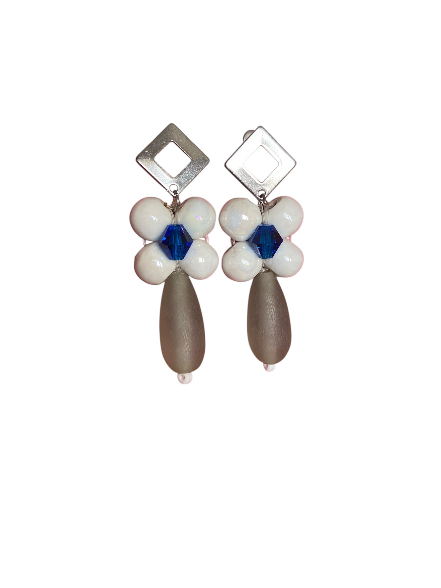 Pendientes Dama de Acero Inoxidable visto de enfrente