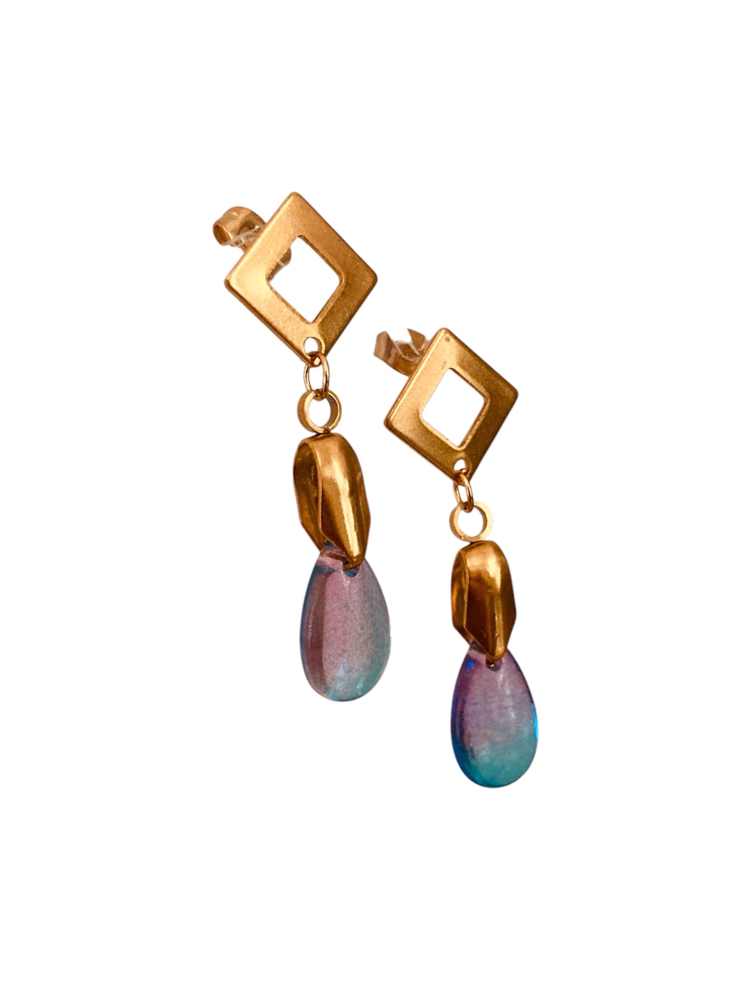 Pendientes marinos Mermaid boho chic con cuentas de