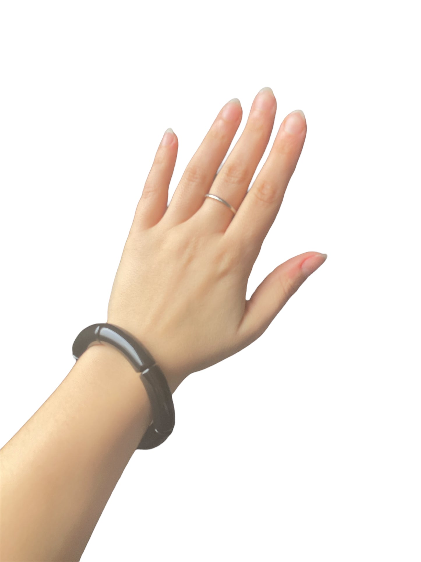 Pulseras Nudes negro puesto