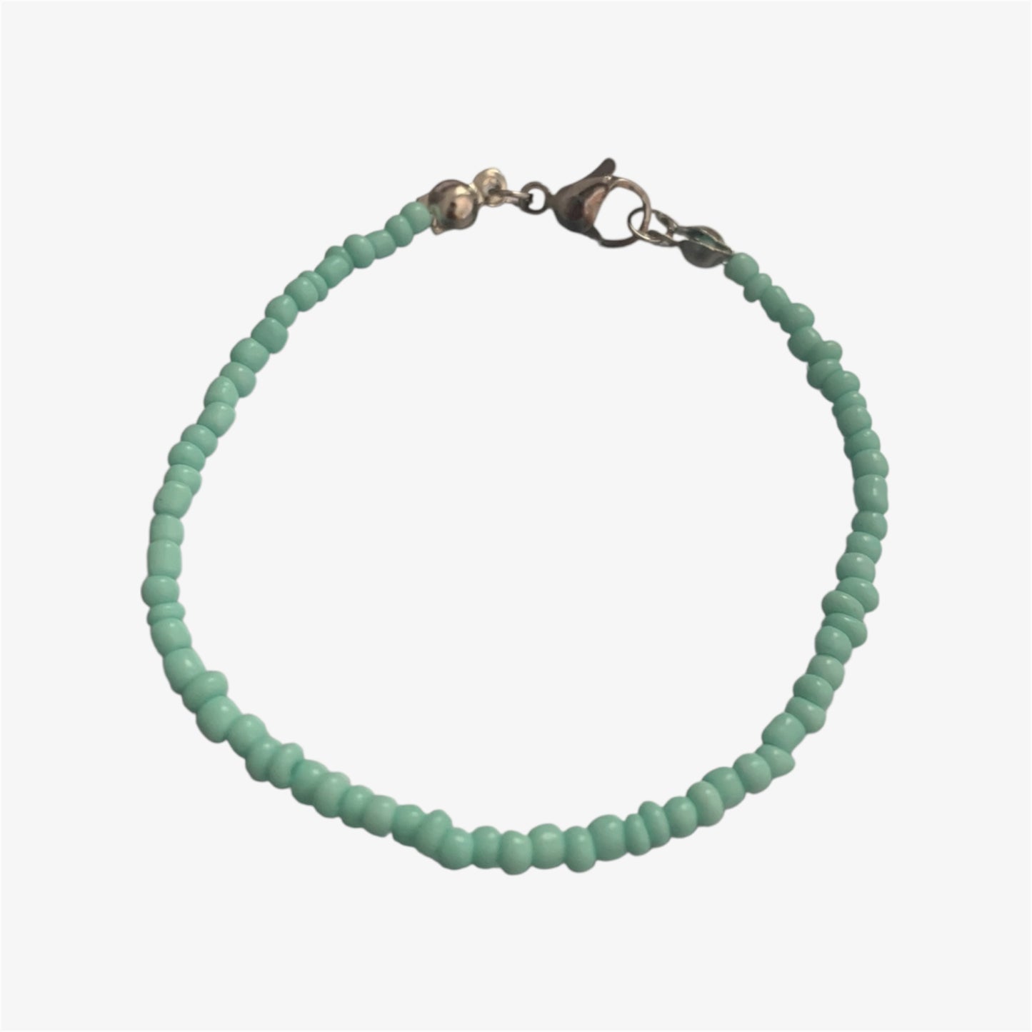 Pulseras frontal azul pastel