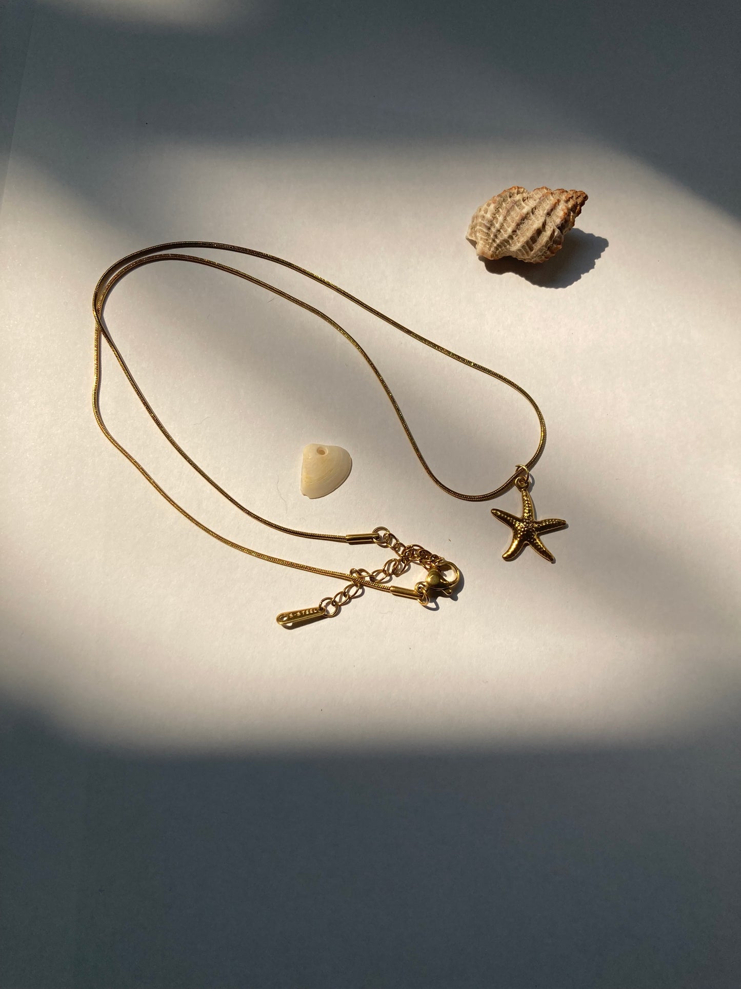 collar estrella de mar de oro lejos