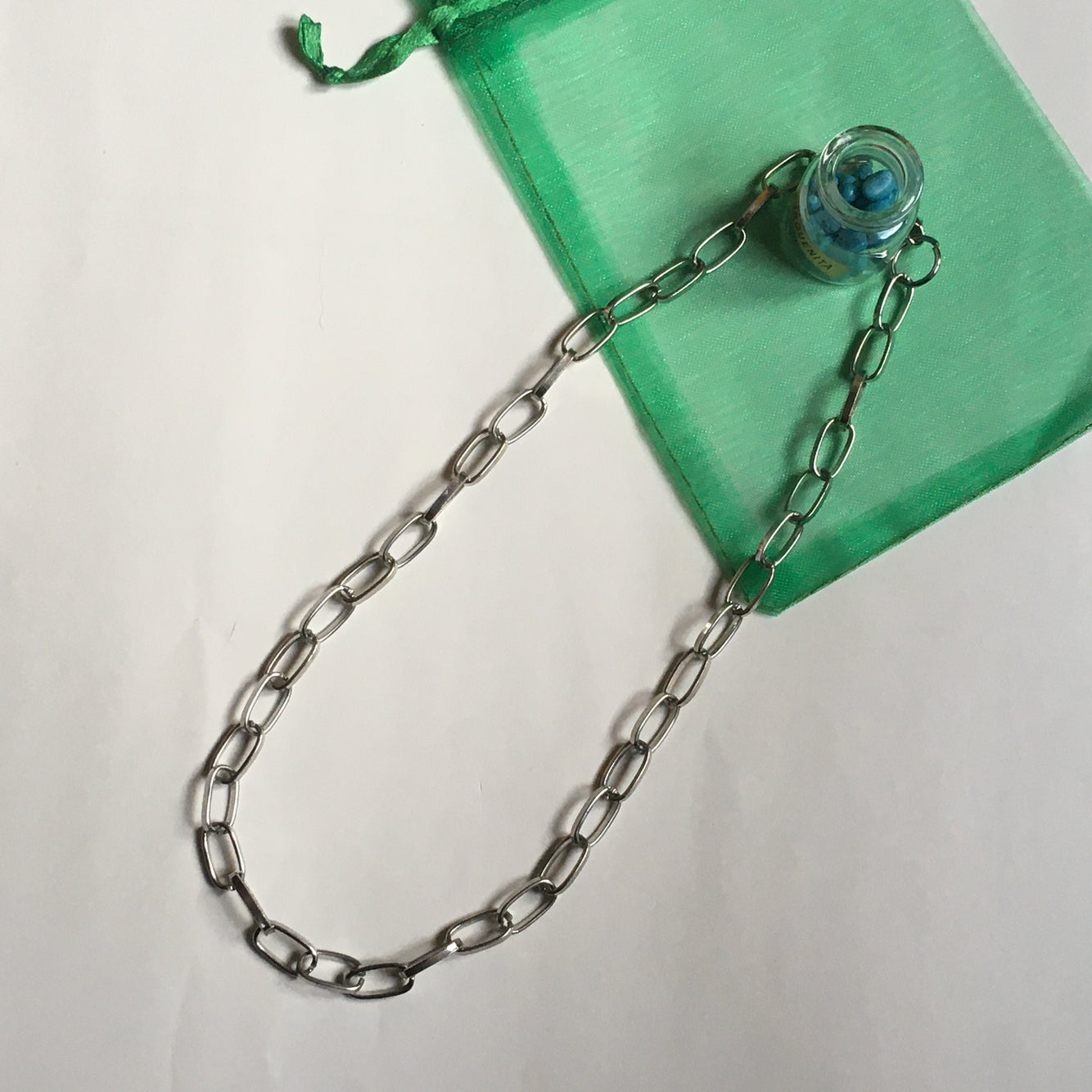 Collar de cadena de eslabones grandes en acero inoxidable sin colgantes – Salem Bisutería DE LEJOS