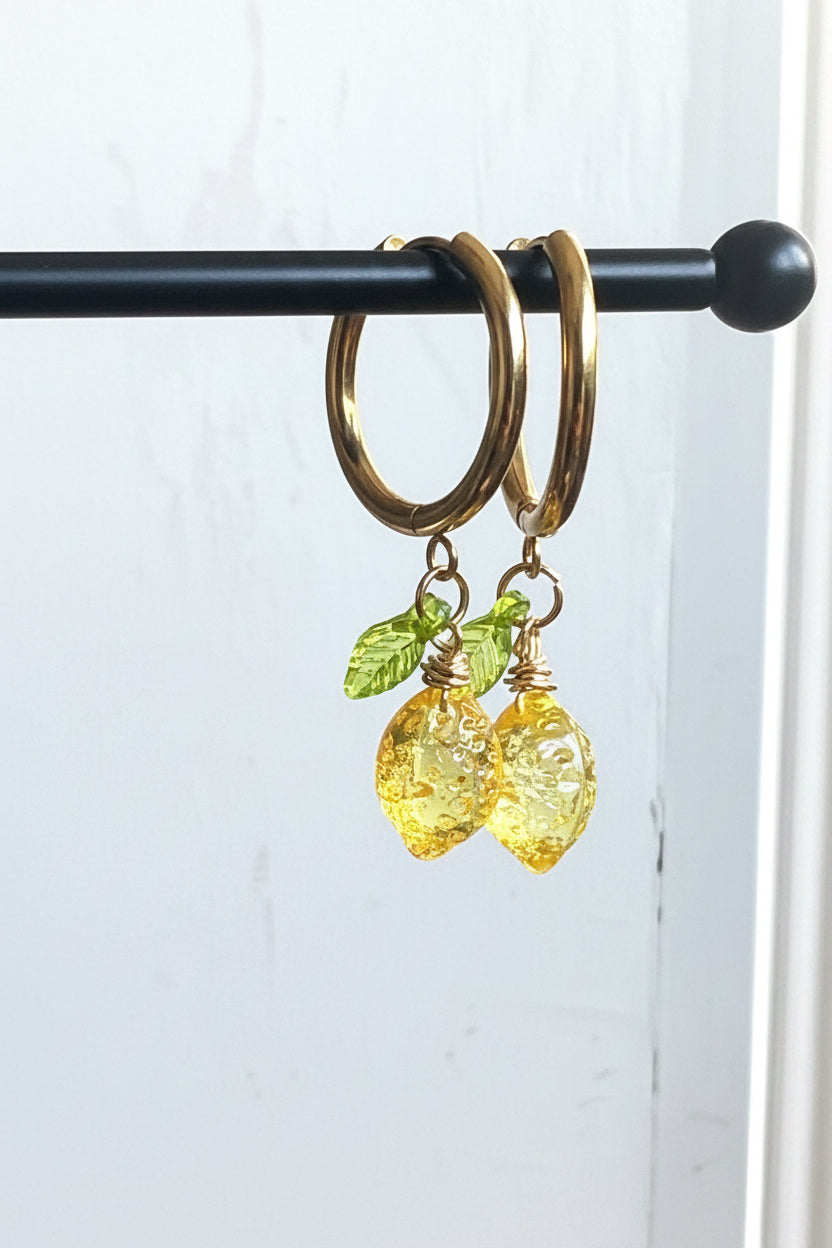 Pendientes Limoni Siciliani | Oro | Salem bisutería