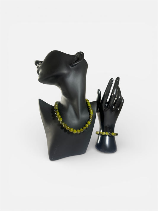 Conjunto Aceitunicas (collar y pulsera) | Fantasía