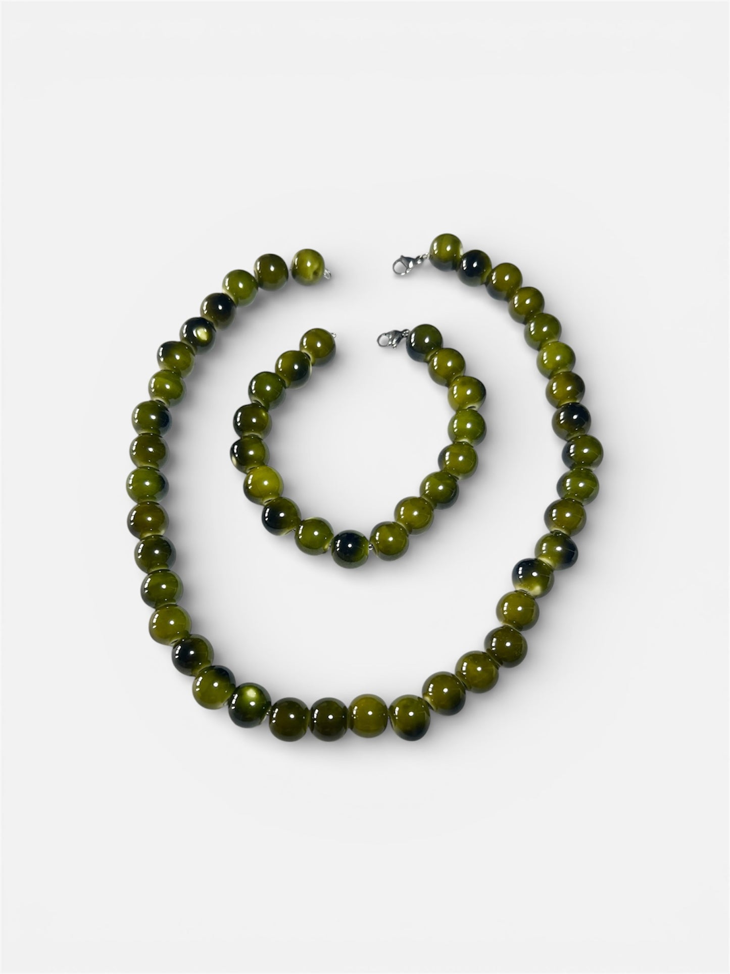 Conjunto Aceitunicas (collar y pulsera) | Fantasía