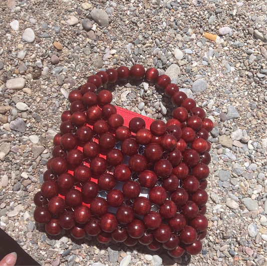 Bolso de cuentas de madera artesanal | Salem Bisutería