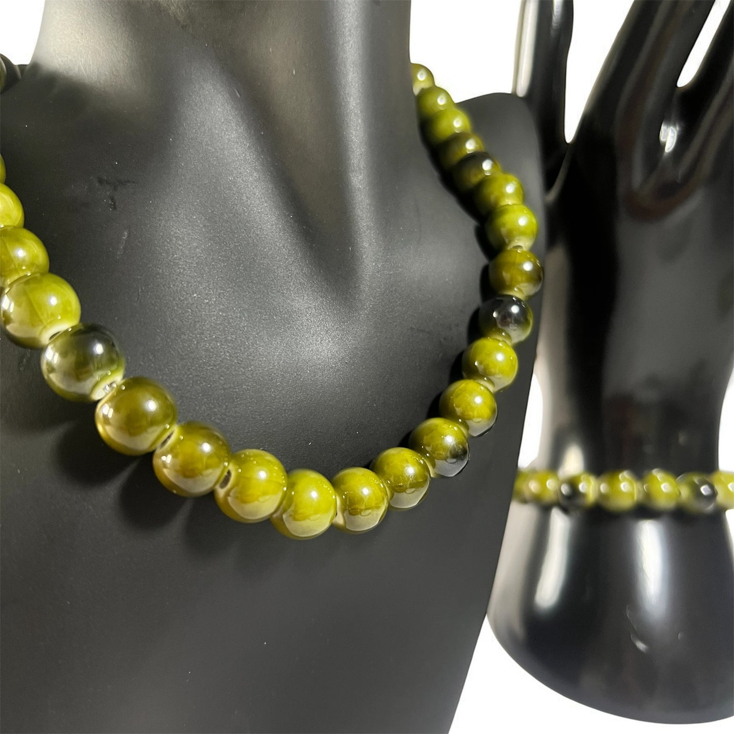 Conjunto Aceitunicas (collar y pulsera) | Fantasía