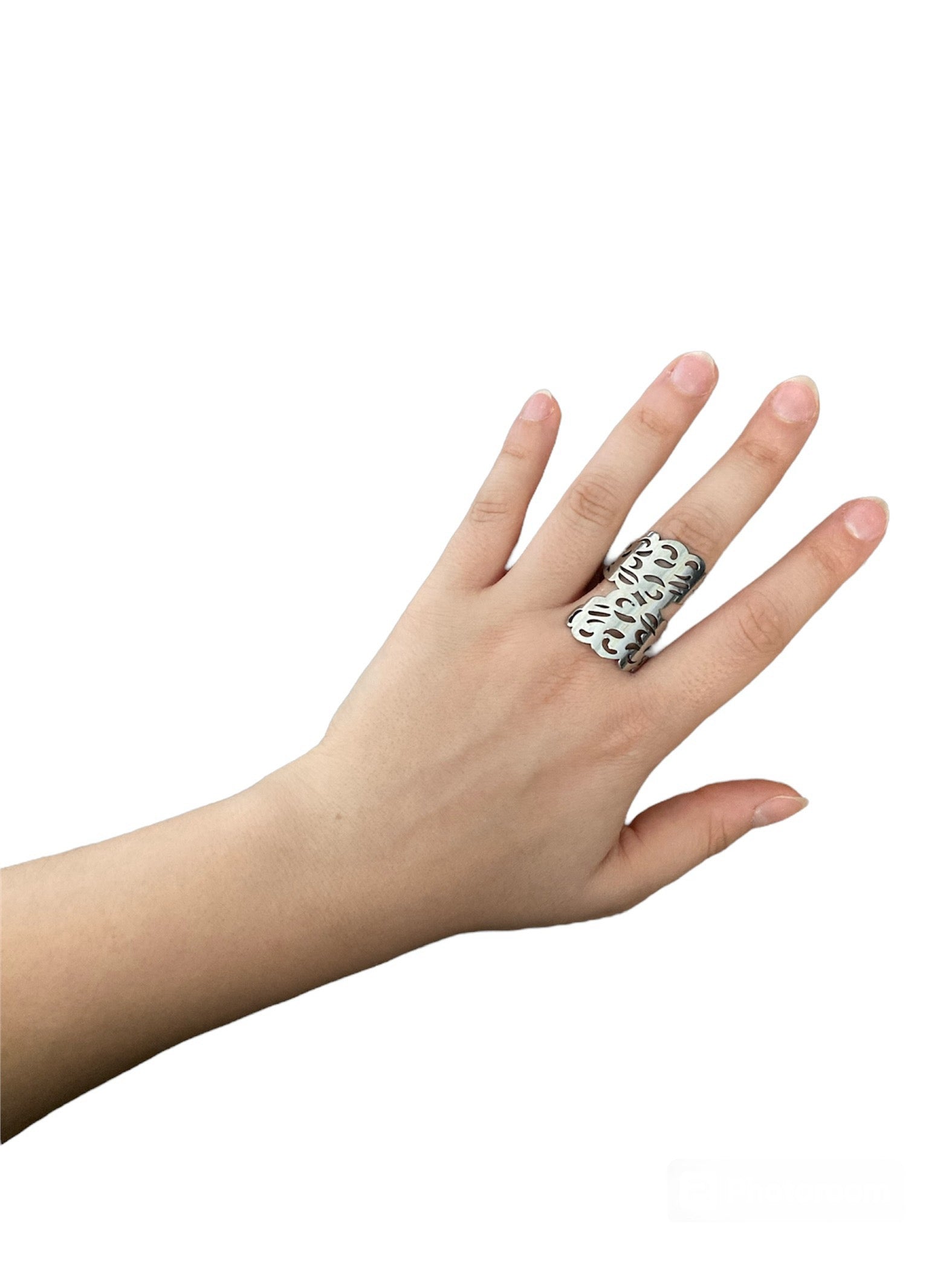 Anillo Nube de acero inoxidable diseño artesanal inspirado en nubes Salem Bisutería
