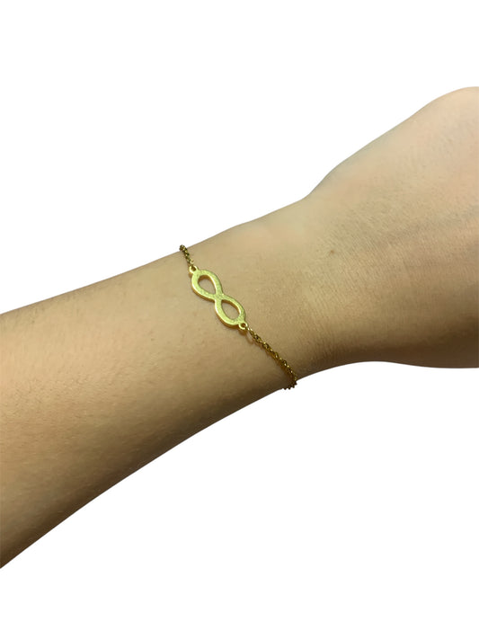 Pulsera infinito oro