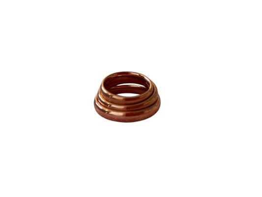 Anillo simple oro rosa 