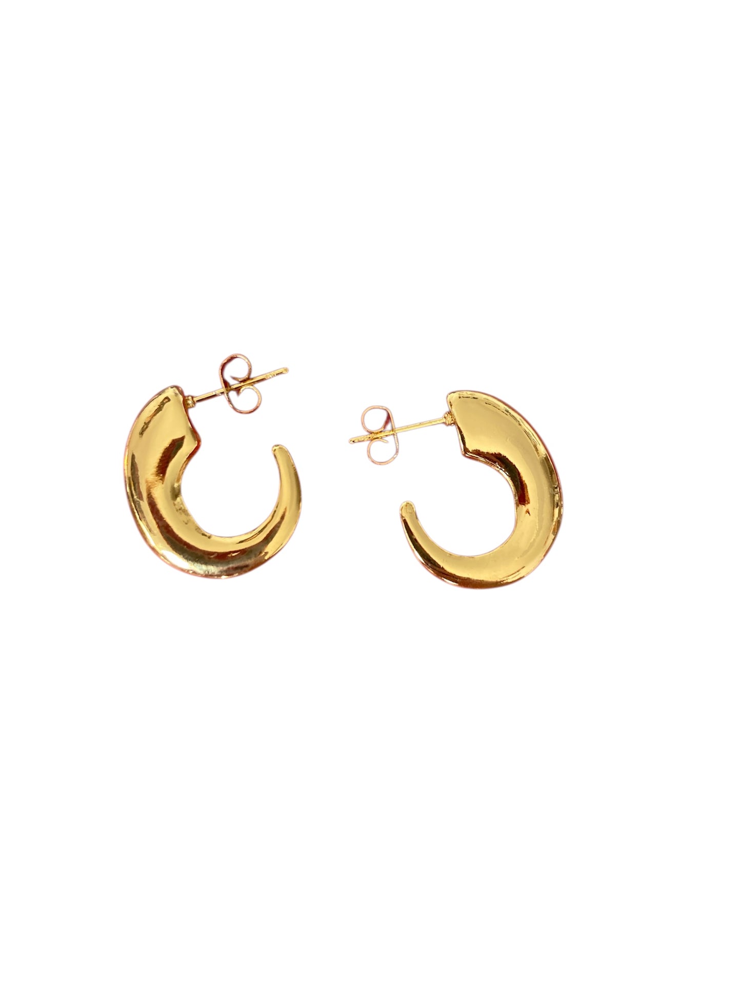 Pendientes Minimalistas de Acero Inoxidable Oro | Estilo Chic y Moderno