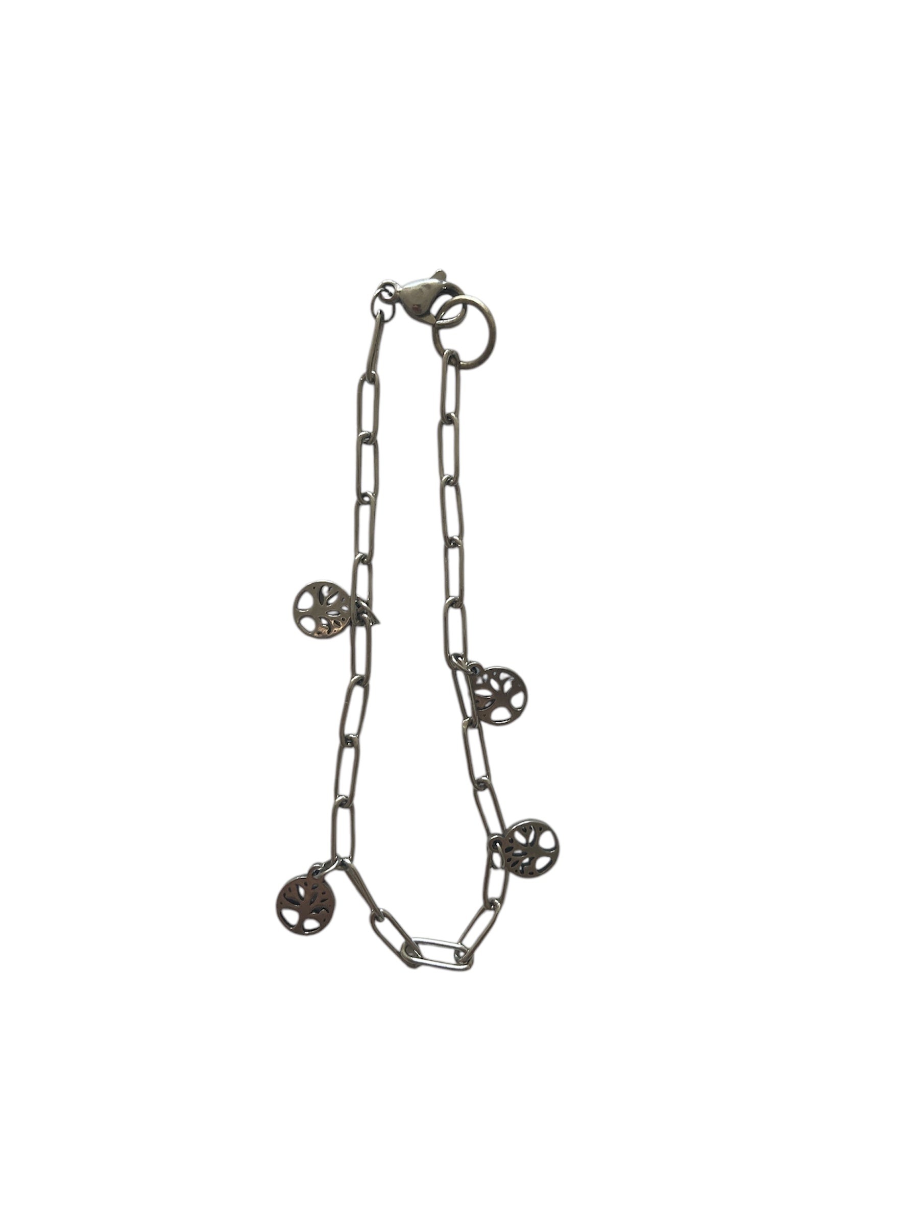 Pulsera del Árbol de la Vida en acero inoxidable con colgante simbólico Salem Bisutería
