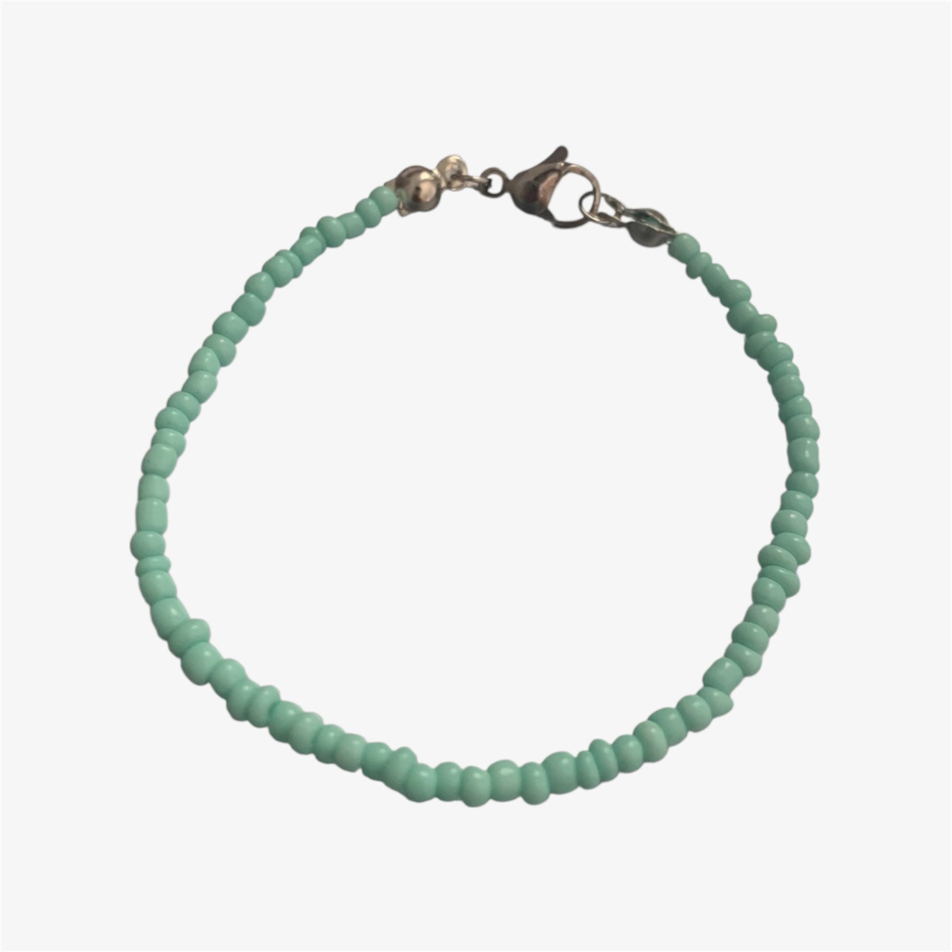 Pulseras frontal azul pastel