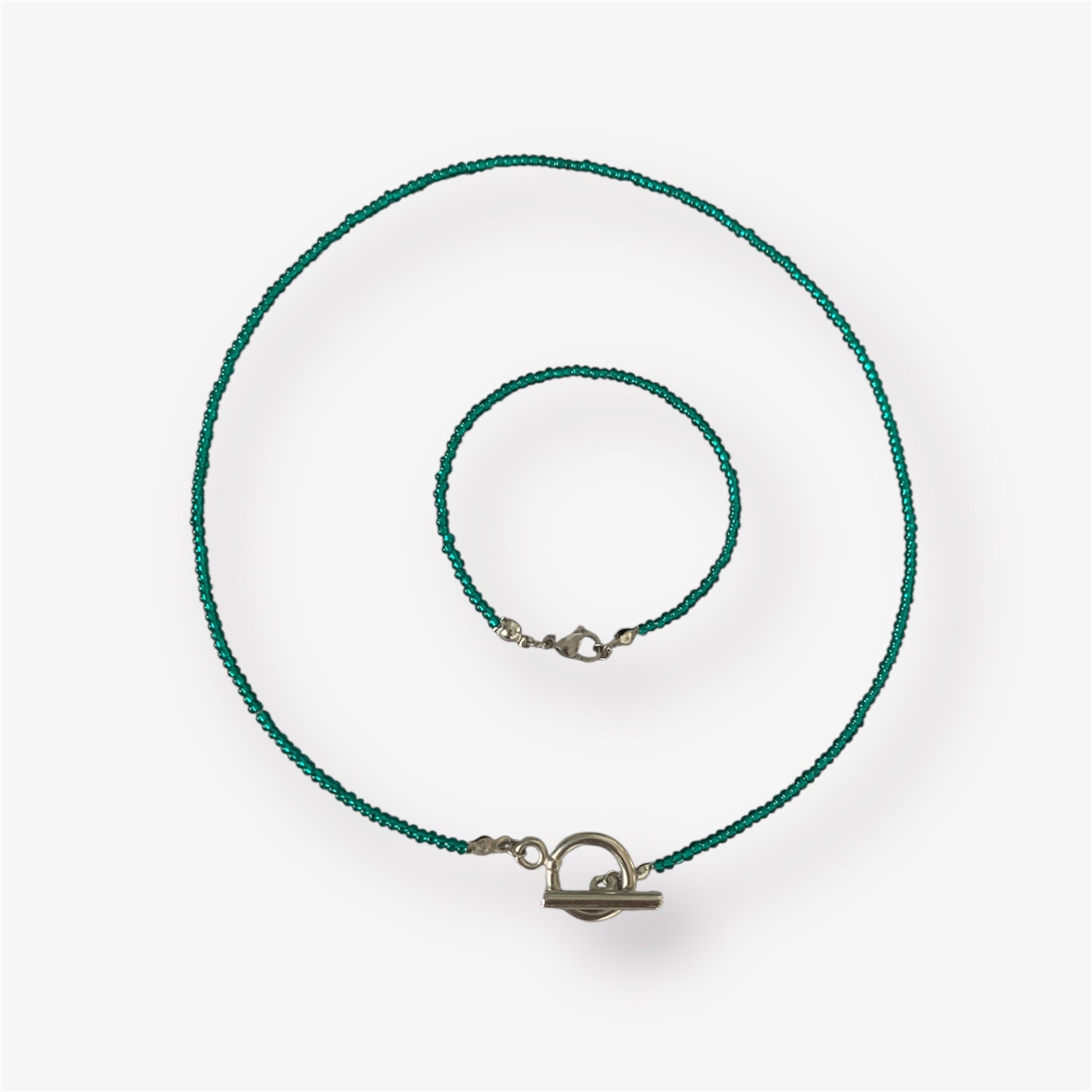 conjunto de cuentas de cristal brillante