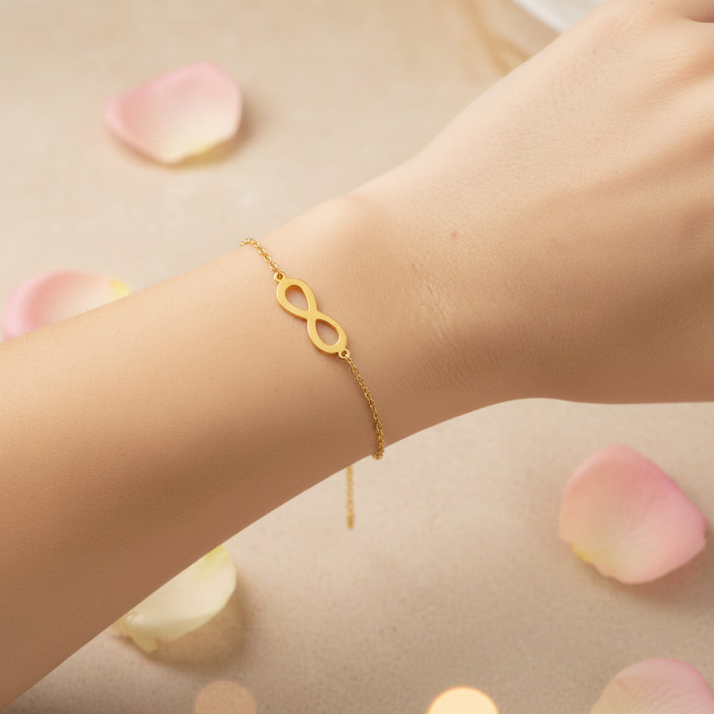 Pulsera infinito oro