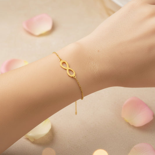 Pulsera infinito oro